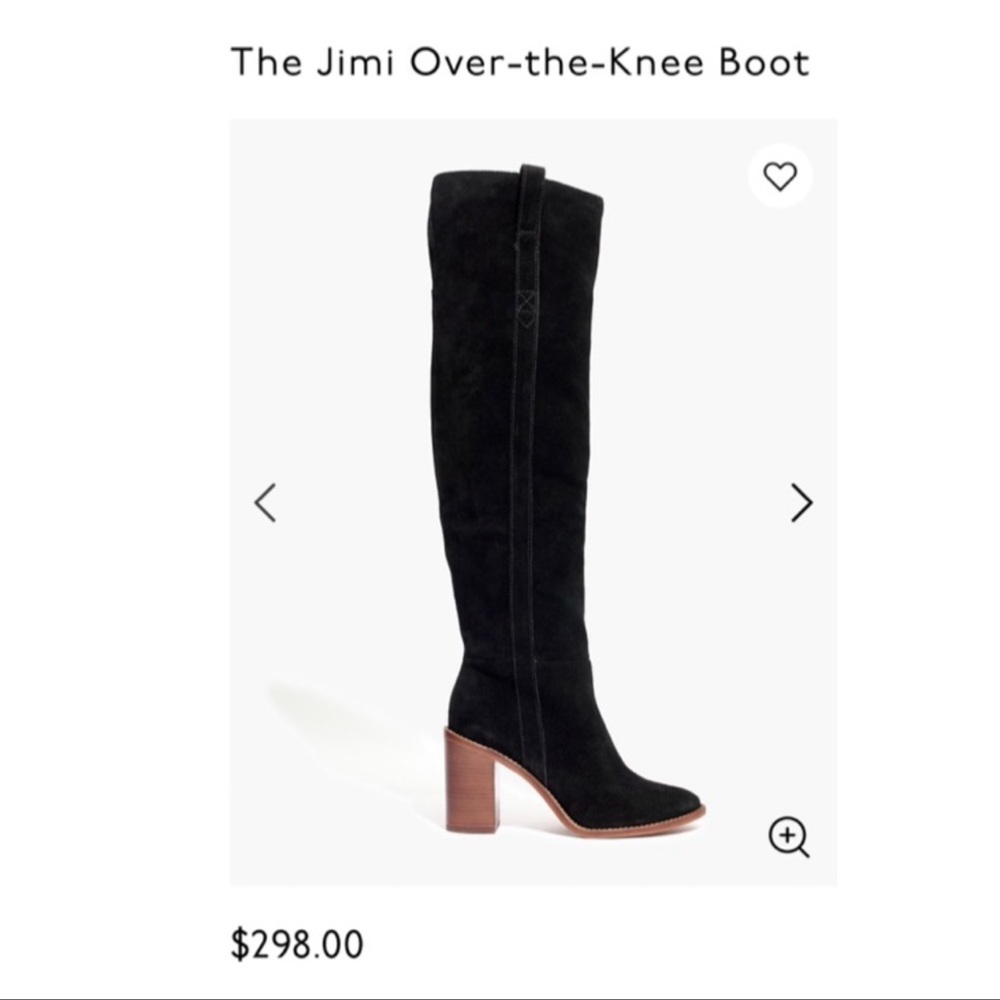Madewell Jimi Over the Knee Boot Suede NEW size 7